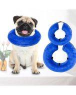 Dog Collar PVC Inflatable Pet Anti-snatch Collar, (Blue)