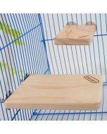 Pet Wooden Rectangular Springboard Hamster Small Pets Pedal Toys