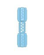 Pet Toy Bone Shaped Molar Stick TPR Gnawing Teeth Cleaning Toy(Gentleman Blue)