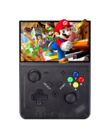 M18 R43 Pro Handheld Game Console, 4.3-inch LCD Screen, Emelec 4.3 OS, 1GB RAM 4GB Storage 64GB TF Card, Supports 25 Simulator, 20261 Games Preinstalled, 4000mAh Battery - Transparent Black