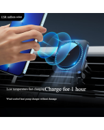 ESR Yise car mobile phone holder magsafe magnetic wireless charger cooling fast charging air outlet car charger