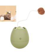Automatic Funny Pet Stick Eggshell Self-Hey Swinging Ball Pet Toy(Avocado Green)