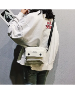 Women Canvas Hip-hop Mini Shoulder Bag Crossbody Bag