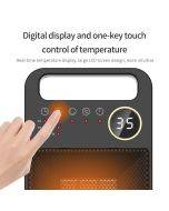 Smart Remote Control Electric Heater with LCD Display - 2000W