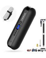 Portable Mini Air Compressor: Bike Pump with Battery & Emergency Features