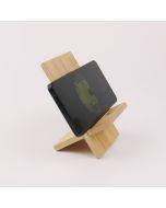 Handmade mobile phone stand Bamboo wooden mobile phone stand flat base