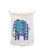 Cartoon Dirty Laundry Basket Waterproof Fabric Storage Bag(Elephant)