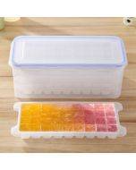 Small Square Ice Mold Trays Multi-layer Mold with Cover Ice Storage Box, 4 Layers