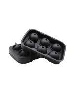 Bar Whiskey Silicone Ice Tray Mold, Specification: 6 Grid Round(Black)