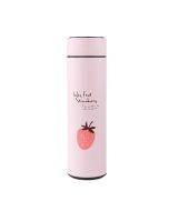 393 Mini Portable Smart Thermos Cup(Pink Strawberry)