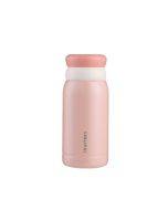 203809 300ml Portable 304 Stainless Steel Vacuum Thermoses Macaron Color Matching Cute Cup(Maca Pink)