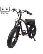 BEZIOR XF001 1000W 48V 12.5AH retro electric bicycle with LCD digital display & 20-inch tires, European regulations (elegant black)