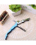 Multi-function Sea Horse Pattern Stainless Wine Bottle Opener, Can Opener Bottle Opener, Random Color Delivery