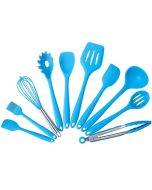 kn7050 10 in 1 Silicone Kitchen Tool Set(Blue)