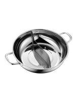 (36cm) 304 Stainless Steel Extra Thick Hot Pot Thickened Bottom Grid Pot