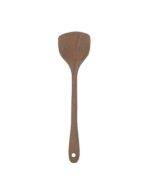 Long Handle Unpainted Chicken Wings Wooden Spatula Kitchen Utensils, Style:Large Spatula