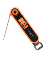 Folding Waterproof Kitchen Oven Grill Food Thermometer(Orange)