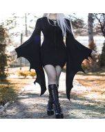 Women's Bat Sleeve Bandage V-Neck Dress