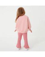 Girls' sweatshirt set, children's long sleeve pants, two-piece set
