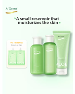 Anan Gold Pure Aloe Vera Deep Hydration Set Toner Moisturising Lotion Essence Face Care Set