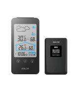 BALDR alarm clock calendar moon phase touch key wireless indoor and outdoor temperature and humidity counting display weather station weather forecast