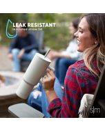 Simple Modern 40 oz Tumbler with Handle and Straw Lid | Insulated Reusable Stainless Steel Water Bottle Travel Mug Iced Coffee Cup | Gifts for Women Men Her | Trek Collection | 40oz | Sea Glass Sage