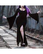 Women's Halloween Dark High Slit Sexy Dress