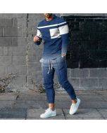 Men's Personalized Polo Shirt And Pants Two Piece Set