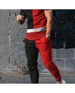 Men's Casual Printed Set.-RED