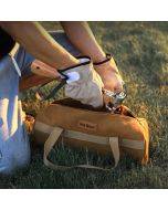 Outdoor camping toolkit cylinder hand carry ground peg bag portable organizing bag hammer tent ground peg wind rope storage bag