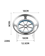 Stainless steel round apple slicer fruit divider, color: 8-slice