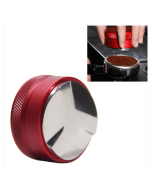 Stainless steel coffee press for macarons, flat press, specifications: thread (silver)