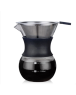 High temperature resistant coffee pot, coffee brewing equipment, capacity: 200 ml, style: with filter