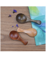 10 pieces sold, wooden short-handled wide-mouth milk powder spoon, wooden seasoning tea spoon, style: B type nanmu