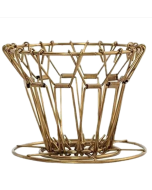 Stainless steel portable reusable pour-over coffee filter