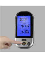 LCD digital food thermometer with dual probe sensor timer