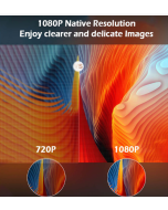 WEJOY L7 854x480P 100 ANSI lumens ED smart HD projector with battery version, Android 6.0, 1G+8G, Australian regulations