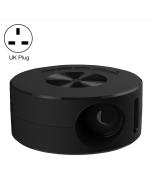 T200 1500 Lumens 1920x1080P LED Mini Projector British Standard (Black)