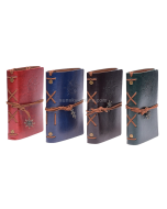 2 for sale spiral notebook diary notepad vintage pirate anchor PU leather stationery gift traveler magazine book