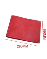 B5 imitation leather loose-leaf grid notebook, style: blank inner core (red)