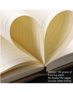 Notebook business retro simple notebook office notepad coffee color A5 kraft paper gift box