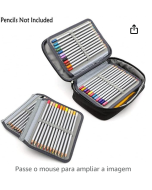 Krobot Capacidade Elevada estojo 72 Armazenamento de lápis de cor Papelaria Estudantil (rosa), estojo escolar