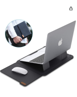 Nillkin Capa para laptop de 15,6 polegadas, suporte ajustável, bolsa resistente a choques de computador com mouse pad para MacBook Pro 16"/15" 15,6" Dell Lenovo, HP, Asus, Samsung, Sony, Chromebook, Computador 13-14 inch