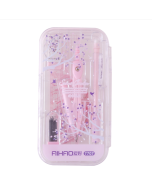 Hobby 2 sets sold as a set Circle gauge / automatic pencil / eraser / refill / ruler / protractor stationery set Color random delivery