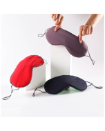 Sold as a set of 2. Double-sided Sleeping Eye Mask Cooling & Warming Dual Purpose Ice Silk Eye Masks