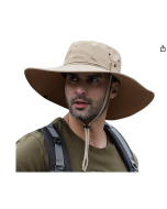 Chapéu de sol, Moniss Chapéu de sol de aba larga proteção UV chapéu de balde dobrável para pesca caminhada acampamento 12 cm aba