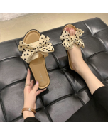 Summer Bowknot Outwear Slippers Beach Flat Sandals