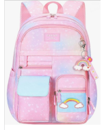 Backpacks for Girls - Environmental School Backpacks | Gradient Pink Backpacks for Girls, Primary School, Rainbow Backpack, Rainbow Backpack for Hiking, Travel, Sritob