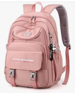 Fashion Women's Waterproof School Backpack,Laptop Backpacks, Complimentary Panda Ornament, Pink