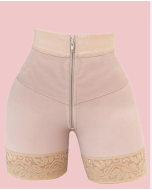 Internal Hooks Firm Compression Zipper Butt Lift Peahcy Shaper Shorts